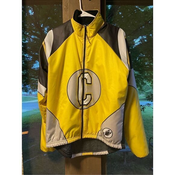 Castelli Yellow Bicycle Cycling Lighweight Jacket Made in Italy - Picture 1 of 16